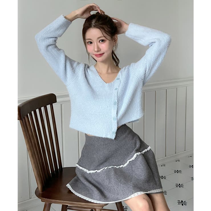 【着用動画あり 4色展開】ソフトファーテクスチャーニット 2026 | by muni:r | 詳細画像19 