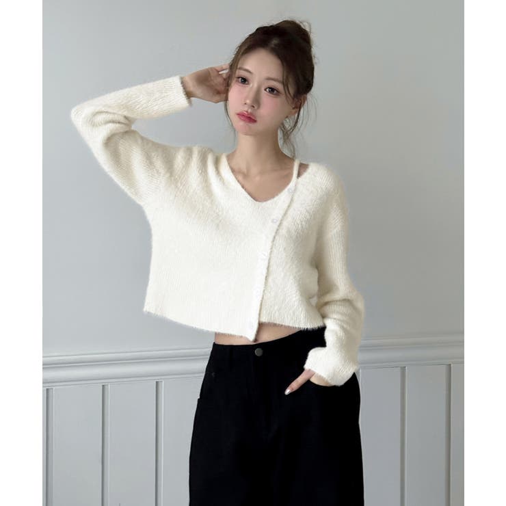 【着用動画あり 4色展開】ソフトファーテクスチャーニット 2026 | by muni:r | 詳細画像2 