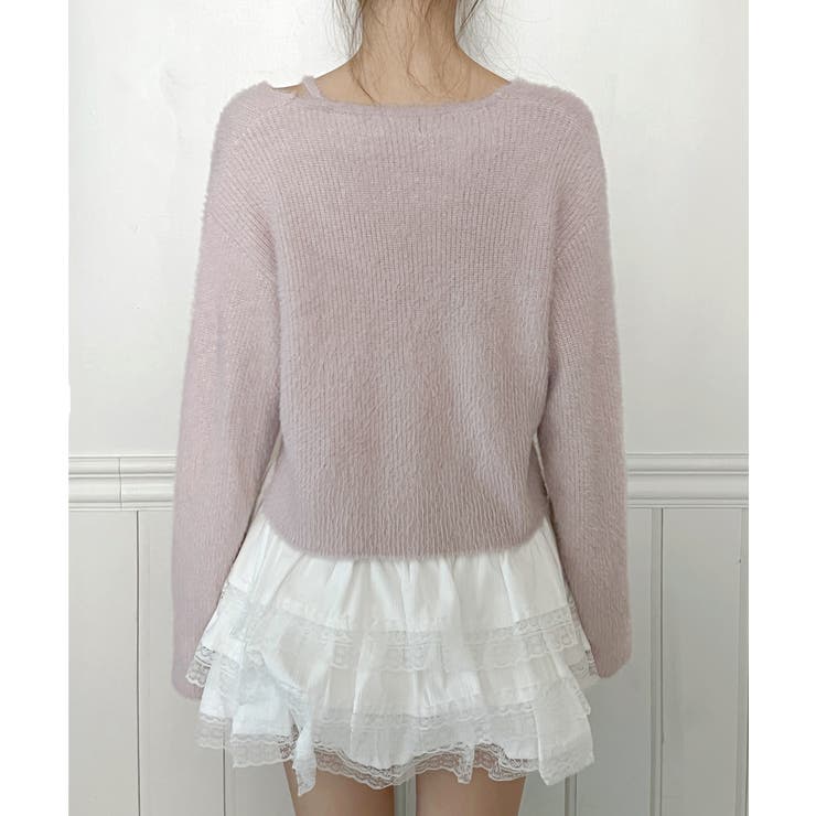 【着用動画あり 4色展開】ソフトファーテクスチャーニット 2026 | by muni:r | 詳細画像34 