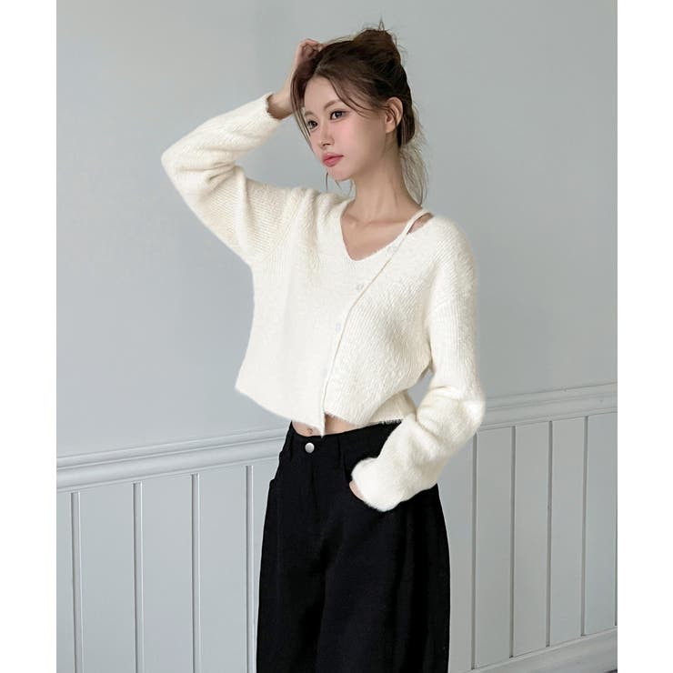 【着用動画あり 4色展開】ソフトファーテクスチャーニット 2026 | by muni:r | 詳細画像4 