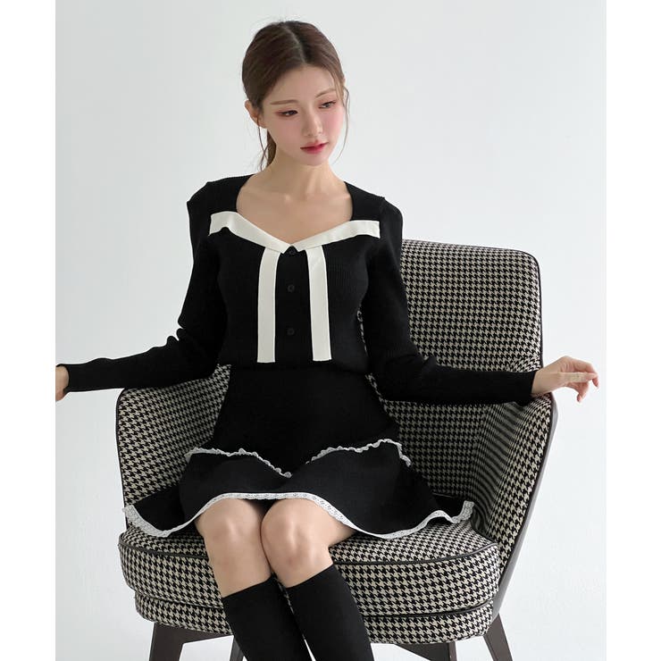 リボン配色 リブニット/2026 SS COLLECTION | by muni:r | 詳細画像13 