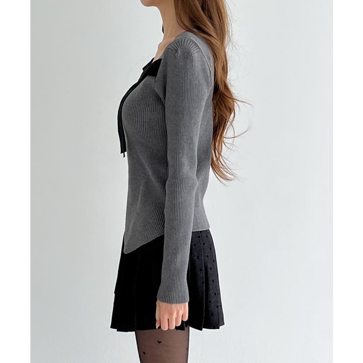 リボン配色 リブニット/2026 SS COLLECTION | by muni:r | 詳細画像25 