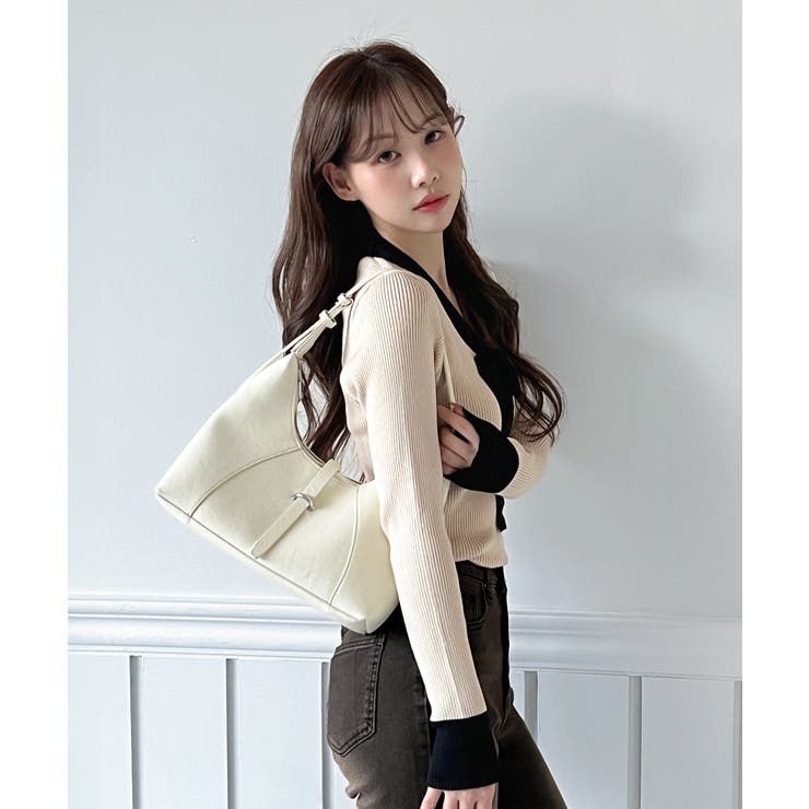 【2WAY】リボンタイ配色リブニット/2026 SS COLLECTION | by muni:r | 詳細画像19 