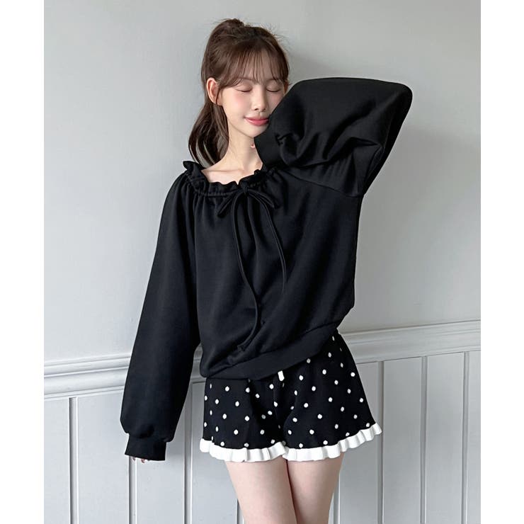 [2WAY] オフショルダーストリングスウェット 2026 | by muni:r | 詳細画像14 