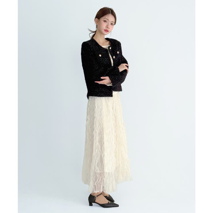 【着用動画あり 3色展開】クラシックゴールドボタンツイードジャケット 2026 | by muni:r | 詳細画像18 