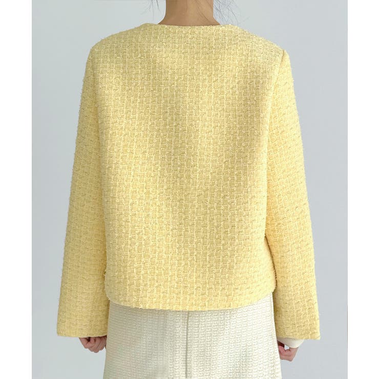 【着用動画あり 3色展開】クラシックゴールドボタンツイードジャケット 2026 | by muni:r | 詳細画像27 