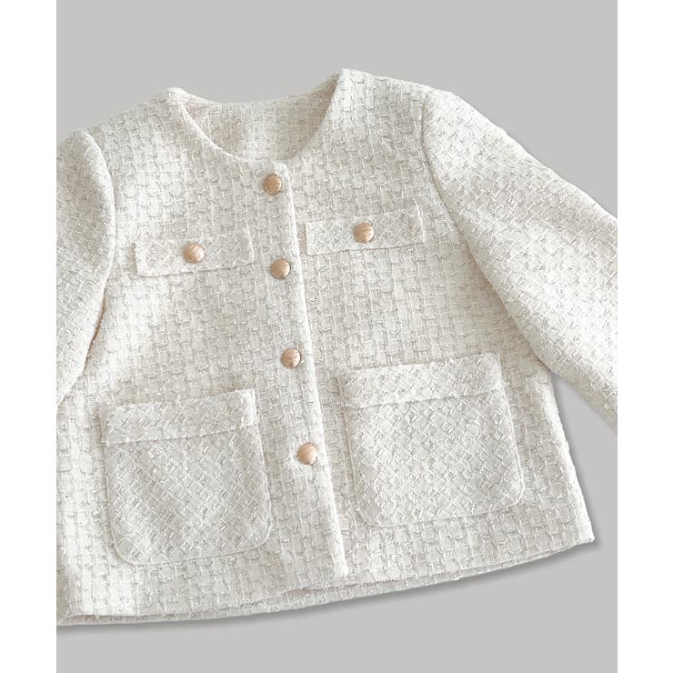 【着用動画あり 3色展開】クラシックゴールドボタンツイードジャケット 2026 | by muni:r | 詳細画像8 