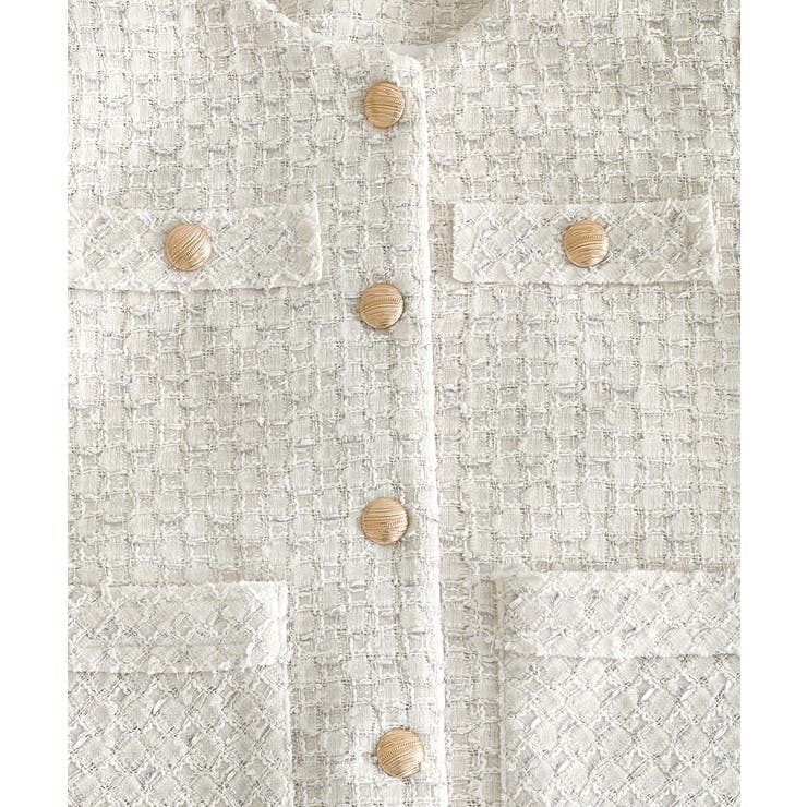 【着用動画あり 3色展開】クラシックゴールドボタンツイードジャケット 2026 | by muni:r | 詳細画像9 