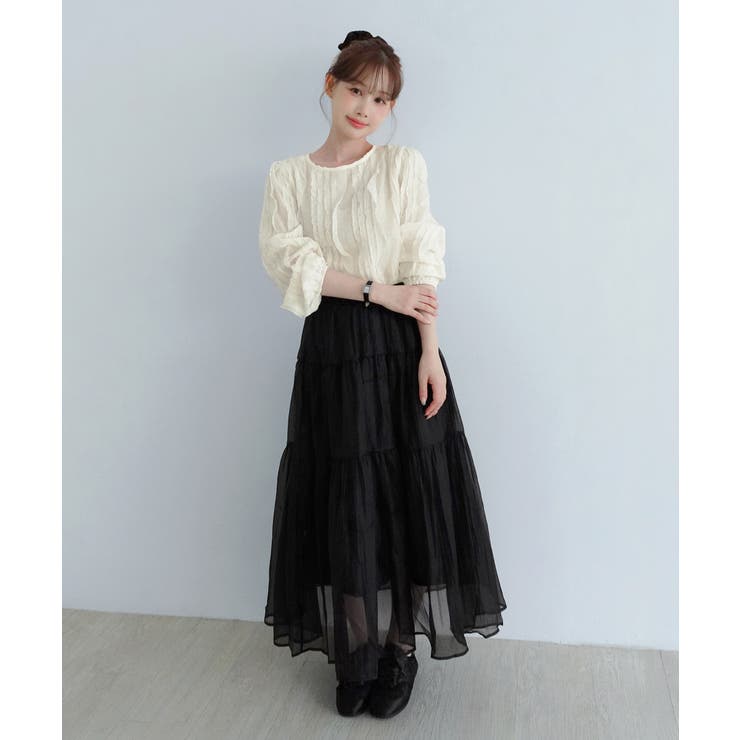シフォンウェーブフリルブラウス/2026 AW COLLECTION | by muni:r | 詳細画像13 