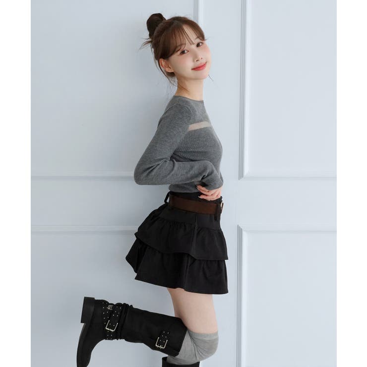 シアーデザインリブニット/2026 AW COLLECTION | by muni:r | 詳細画像18 