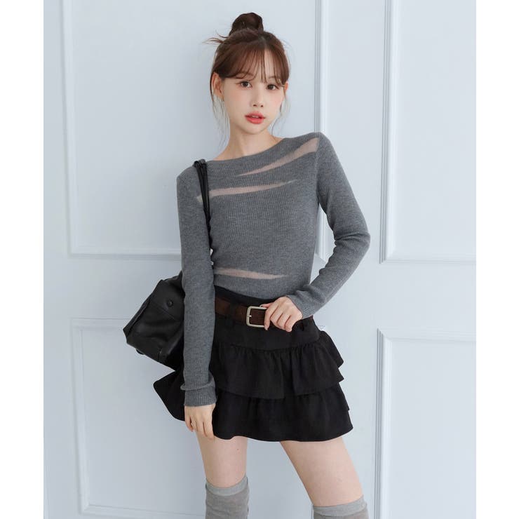 シアーデザインリブニット/2026 AW COLLECTION | by muni:r | 詳細画像19 
