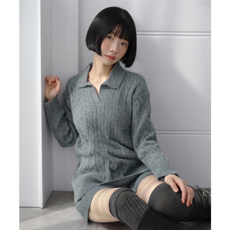 【セットアップ】カラーケーブルニットセットアップ 2026 AW | by muni:r | 詳細画像15 