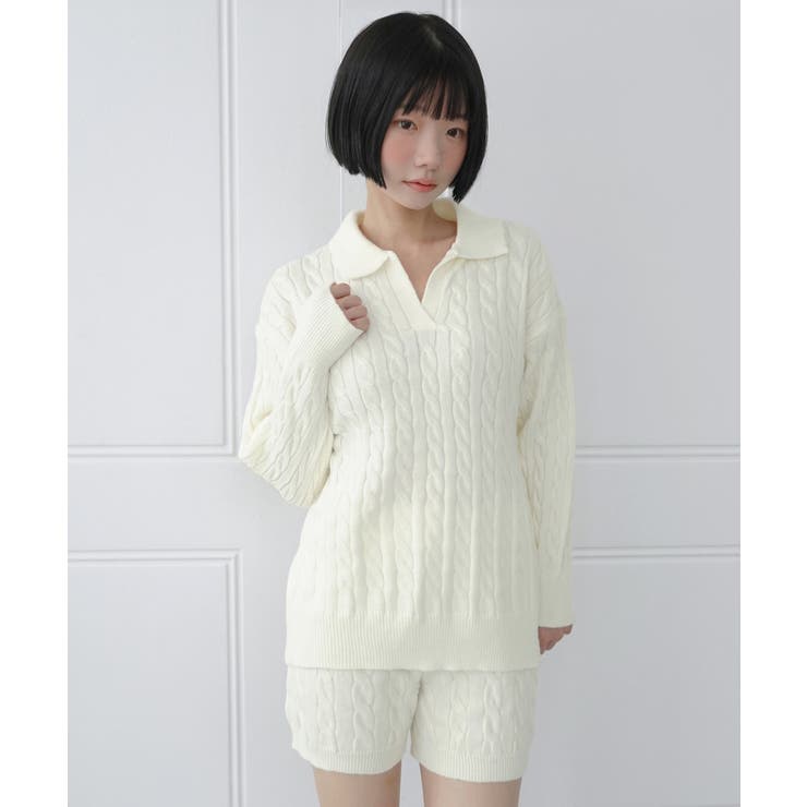 【セットアップ】カラーケーブルニットセットアップ 2026 AW | by muni:r | 詳細画像2 