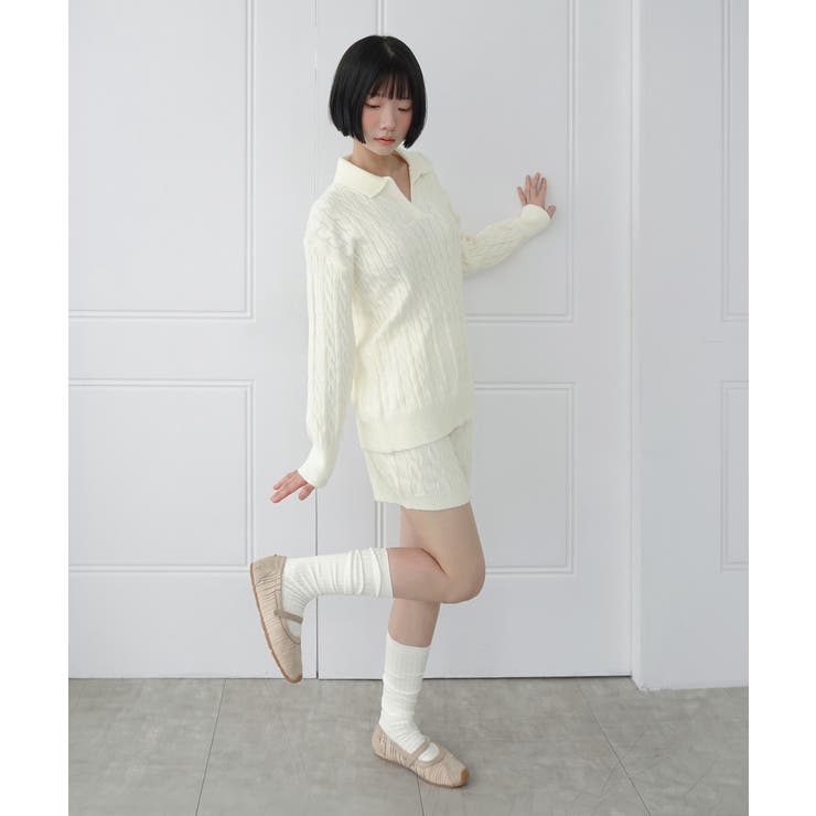 【セットアップ】カラーケーブルニットセットアップ 2026 AW | by muni:r | 詳細画像3 