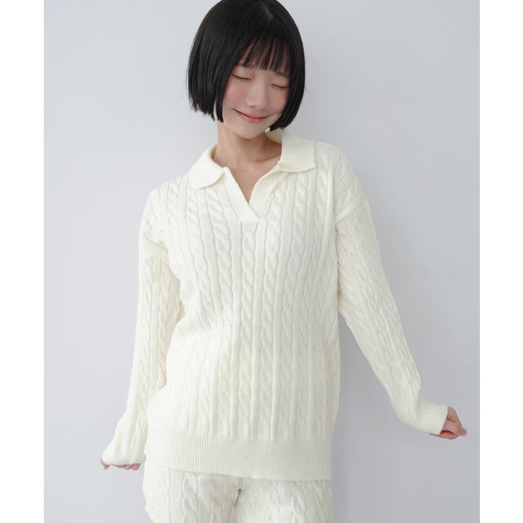 【セットアップ】カラーケーブルニットセットアップ 2026 AW | by muni:r | 詳細画像6 