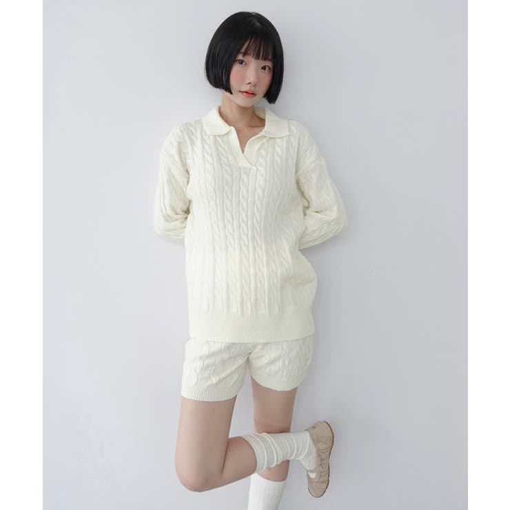 【セットアップ】カラーケーブルニットセットアップ 2026 AW | by muni:r | 詳細画像7 