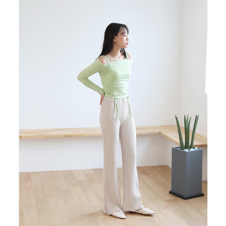 しわ加工ロングゴムパンツ | by muni:r | 詳細画像11 