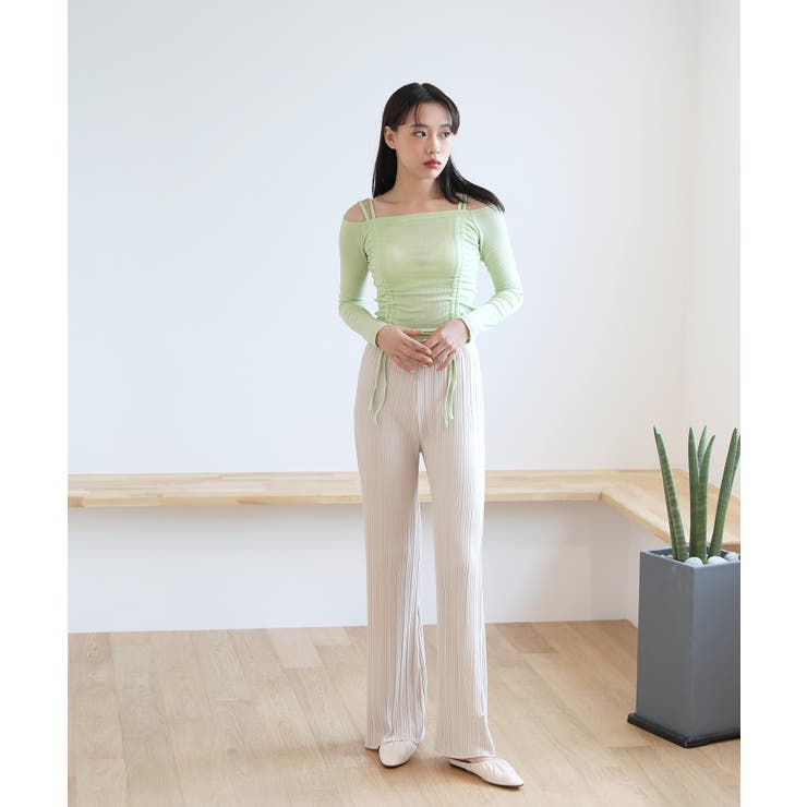 しわ加工ロングゴムパンツ | by muni:r | 詳細画像9 