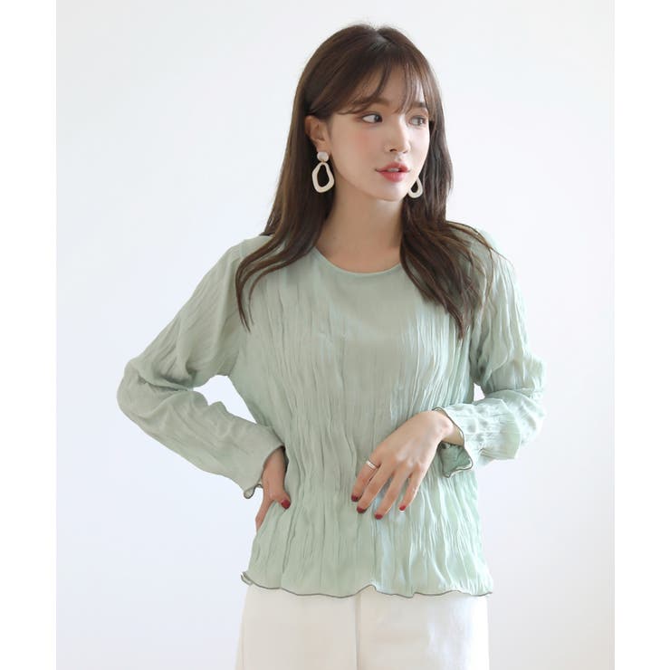 ラウンドネックチュールブラウス | by muni:r | 詳細画像10 