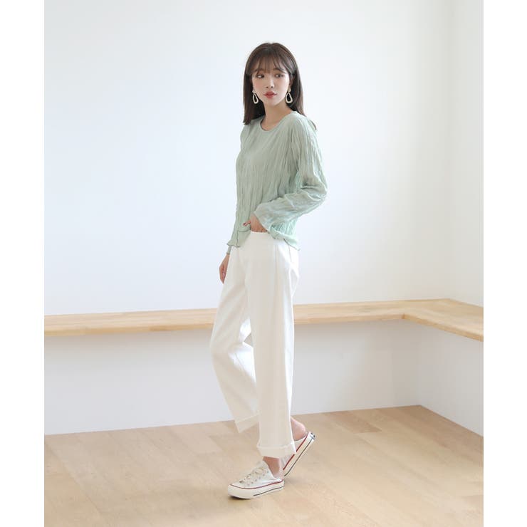 ラウンドネックチュールブラウス | by muni:r | 詳細画像15 