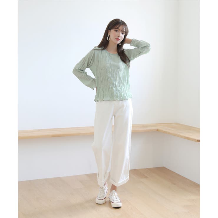 ラウンドネックチュールブラウス | by muni:r | 詳細画像16 