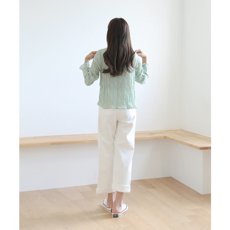 ラウンドネックチュールブラウス | by muni:r | 詳細画像19 