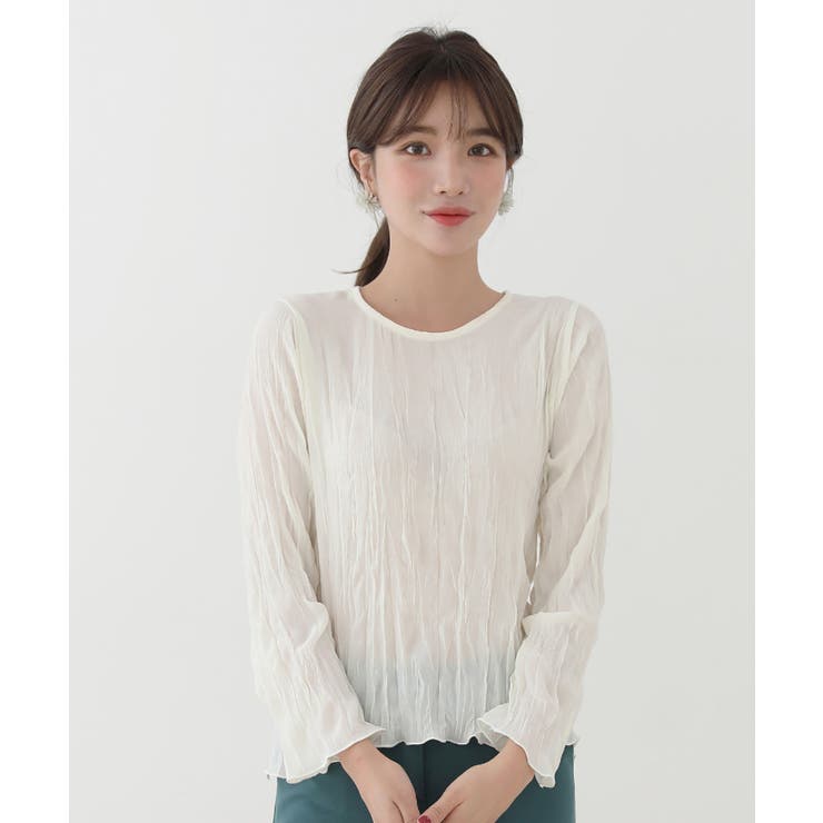 ラウンドネックチュールブラウス | by muni:r | 詳細画像20 