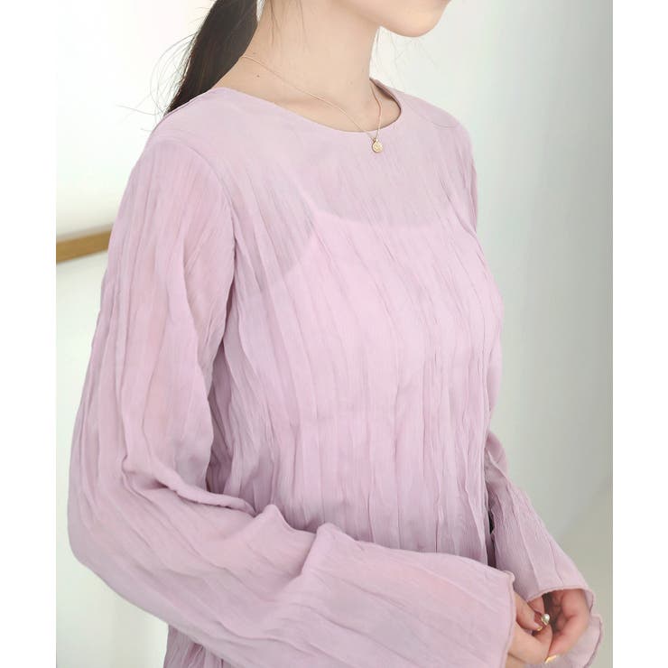 ラウンドネックチュールブラウス | by muni:r | 詳細画像8 