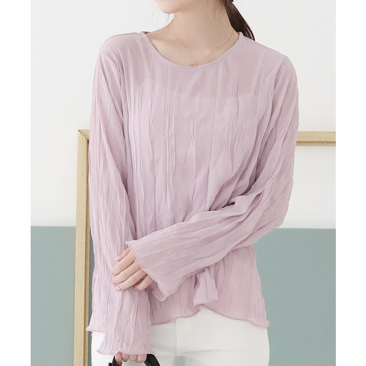 ラウンドネックチュールブラウス | by muni:r | 詳細画像9 