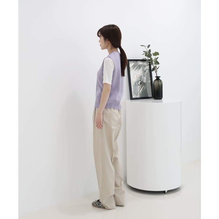 ラウンドネック ニットベスト | by muni:r | 詳細画像10 