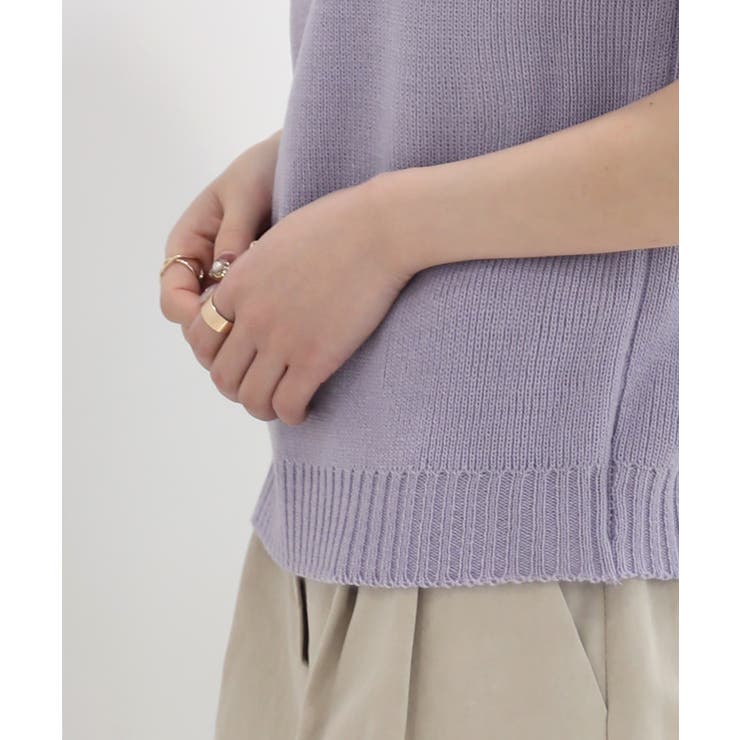 ラウンドネック ニットベスト | by muni:r | 詳細画像11 