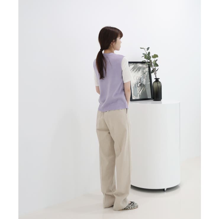 ラウンドネック ニットベスト | by muni:r | 詳細画像6 