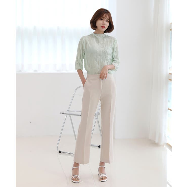 パステルカラー ハイネック チュール ブラウス | by muni:r | 詳細画像26 