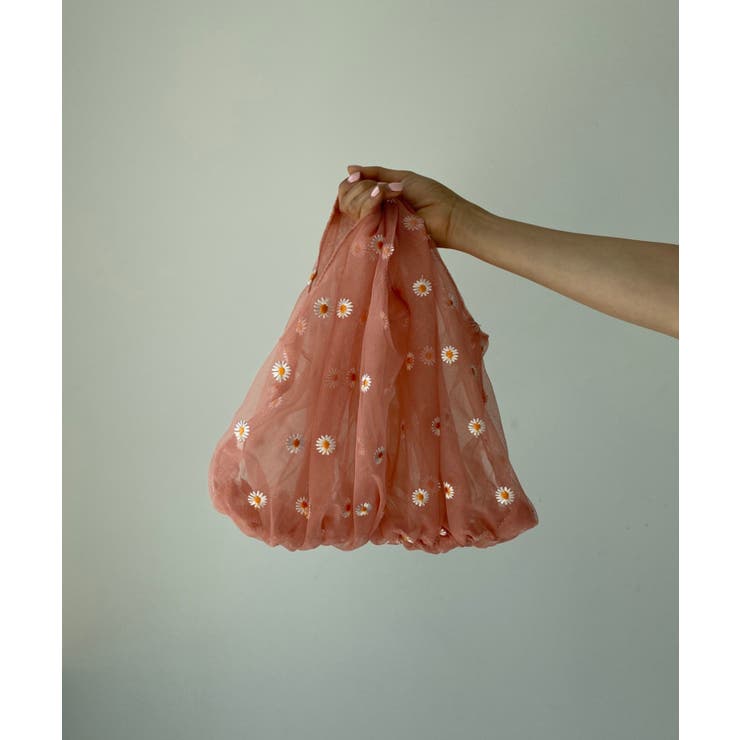 シフォン花刺繍シースルー トートバック | by muni:r | 詳細画像24 