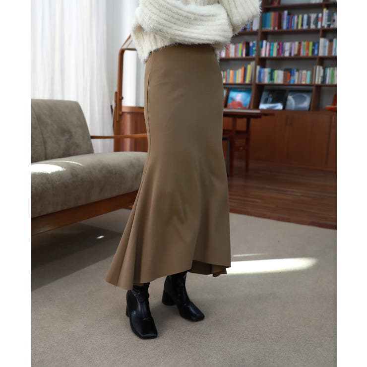 Aライン ウエストゴム ロングスカート/フレア美ライン スカート | by muni:r | 詳細画像11 