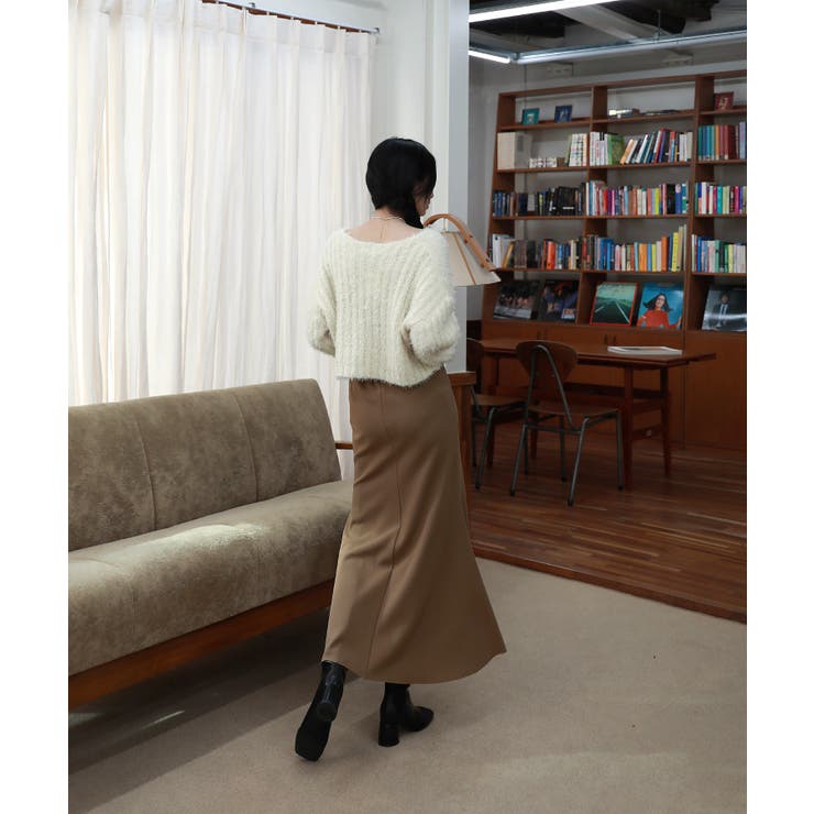 Aライン ウエストゴム ロングスカート/フレア美ライン スカート | by muni:r | 詳細画像15 