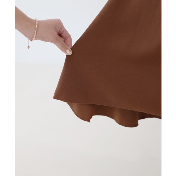 Aライン ウエストゴム ロングスカート/フレア美ライン スカート | by muni:r | 詳細画像22 