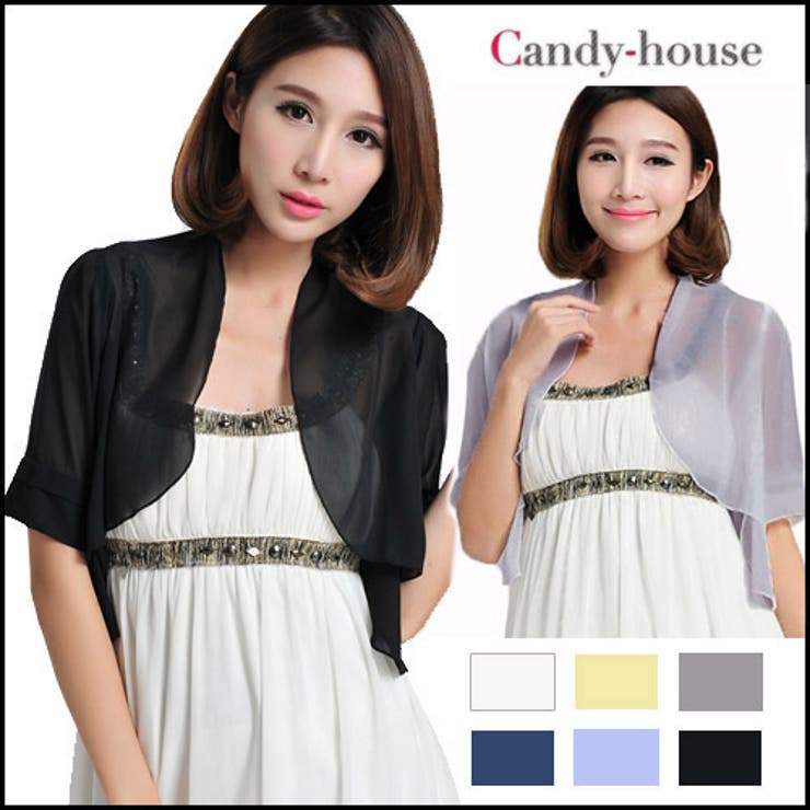 ボレロ UVカット シフォン | candy-house  | 詳細画像1 
