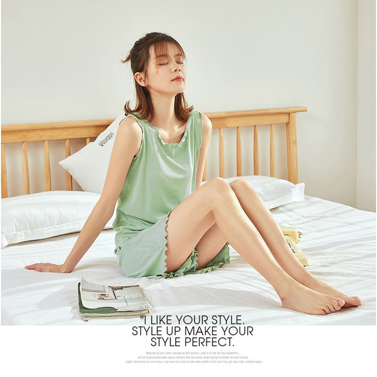 ノースリーブ パジャマ リブ素材 | candy-house  | 詳細画像4 