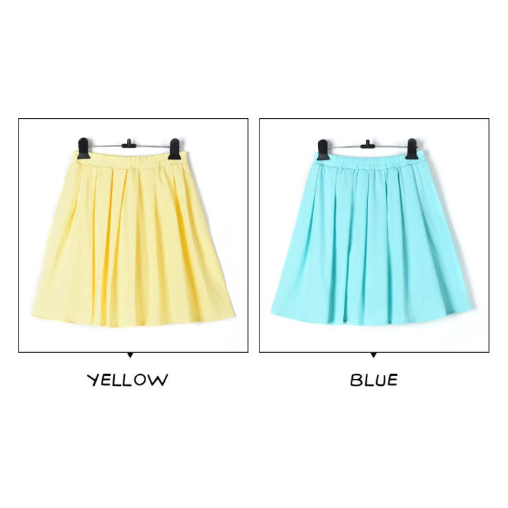 スカート ミニ丈 インナーパンツ付き フレアー コットン 韓国ファッション 夏 | candy-house  | 詳細画像5 