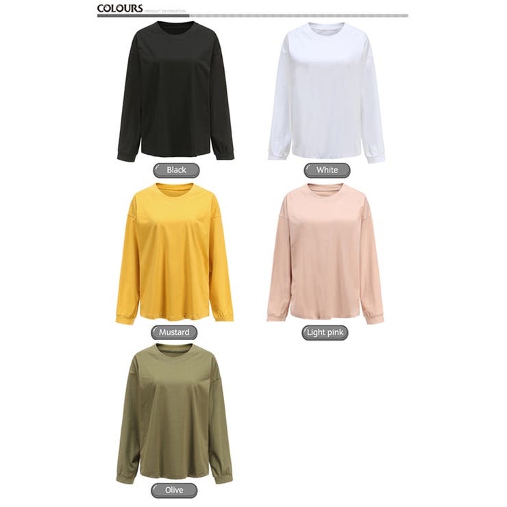 クルーネック ロングスリーブ Tシャツ | candy-house  | 詳細画像3 