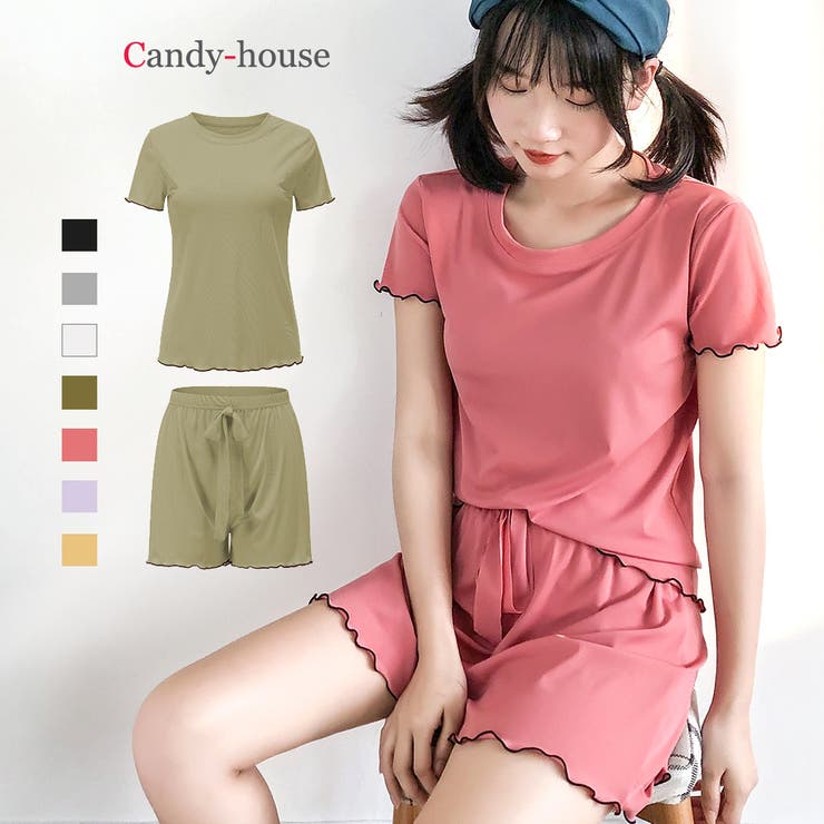 パジャマ 半袖 7色 | candy-house  | 詳細画像1 