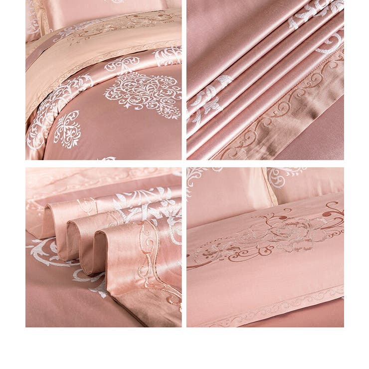 布団カバー ダブル 刺繍 シルキー 4点  1102 | candy-house  | 詳細画像9 