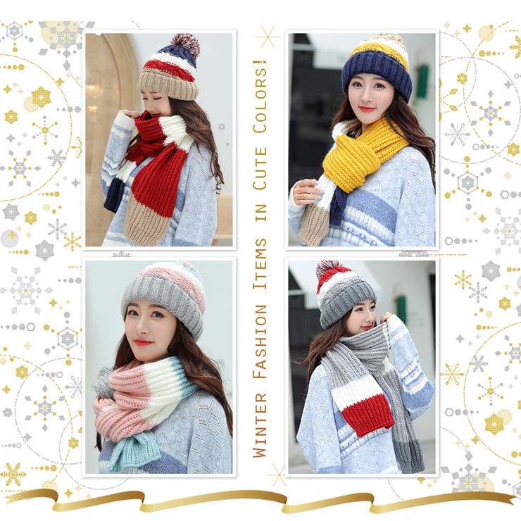 レディース 裏ボア ニット帽子 | candy-house  | 詳細画像2 