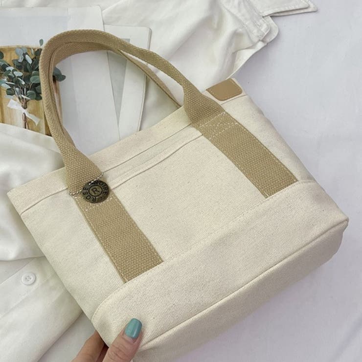 バイカラー ミニトートバッグ キャンバス | Carpe diem | 詳細画像7 