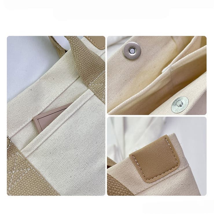 バイカラー ミニトートバッグ キャンバス | Carpe diem | 詳細画像13 