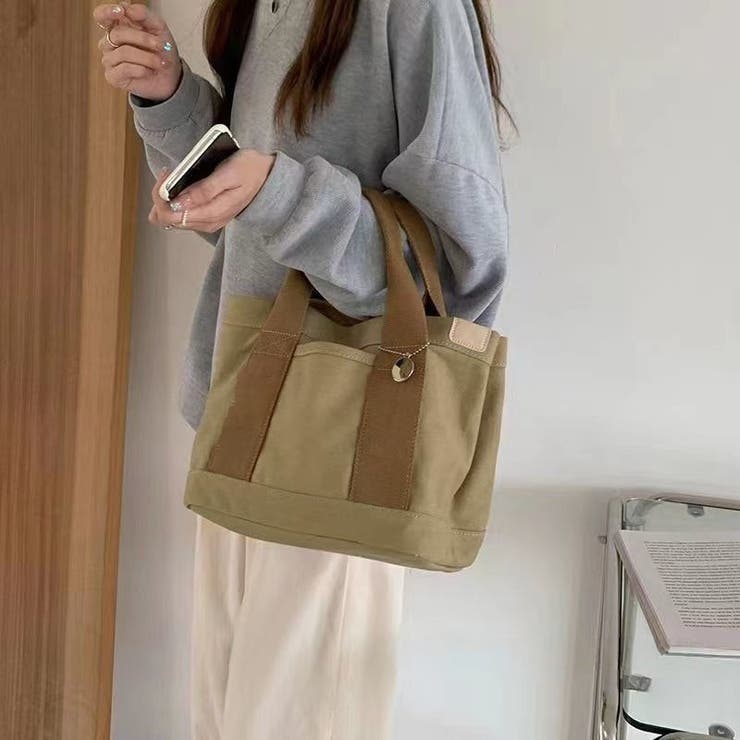 バイカラー ミニトートバッグ キャンバス | Carpe diem | 詳細画像4 