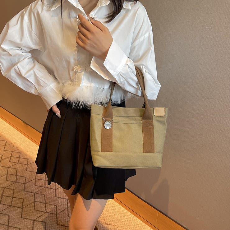 バイカラー ミニトートバッグ キャンバス | Carpe diem | 詳細画像5 