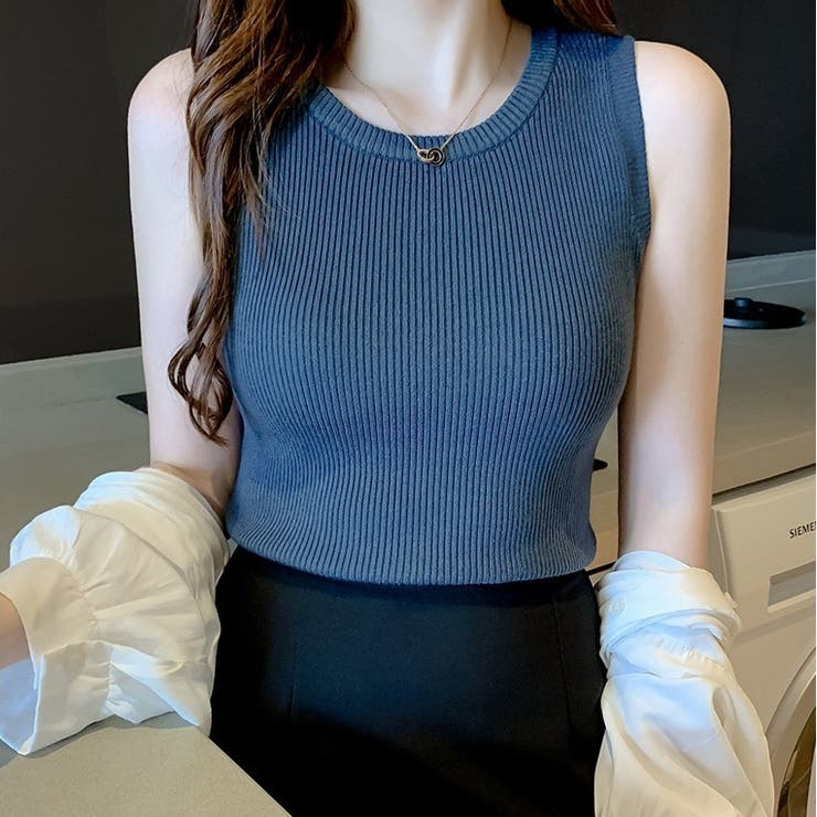 リブニット タンクトップ インナー | Carpe diem | 詳細画像6 