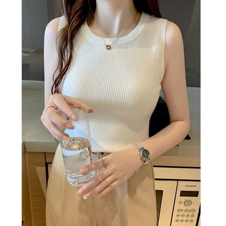 リブニット タンクトップ インナー | Carpe diem | 詳細画像3 